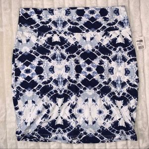 Charlotte Russe plus tie dye mini skirt